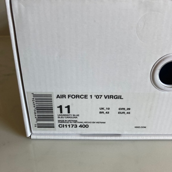 Nike Air Force 1 Low Off-White MCA University Blue
